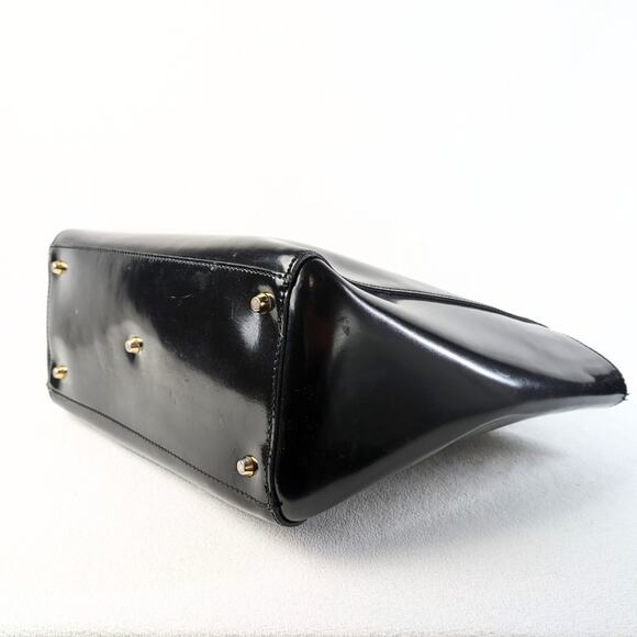 Innue Black Glossy Genuine Leather Handbag - Picture 4 of 7